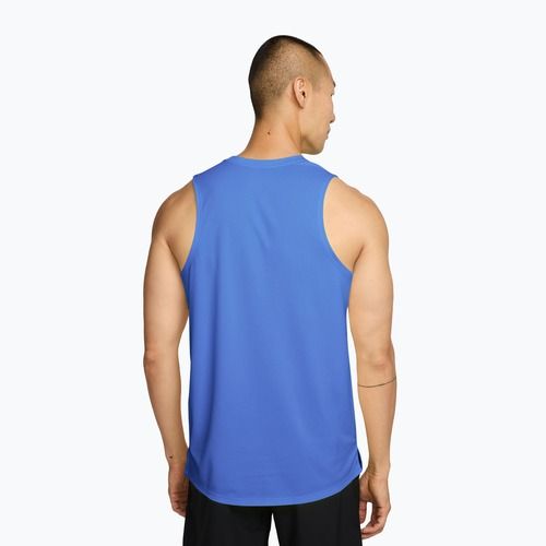 Férfi futópóló Nike Miler Dri-Fit royal pulse