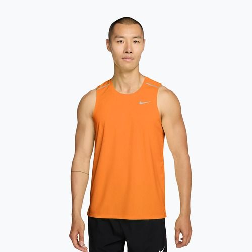 Férfi futópóló Nike Miler Dri-Fit total orange