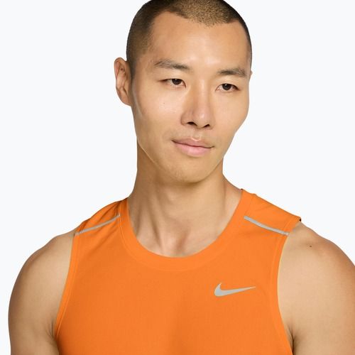Férfi futópóló Nike Miler Dri-Fit total orange