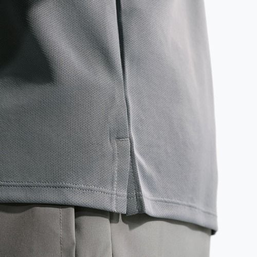 Férfi futópóló Nike Miler Dri-Fit UV smoke grey