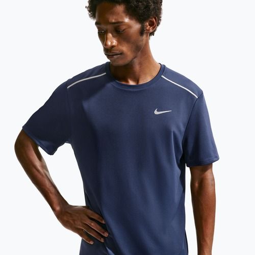 Férfi futópóló Nike Miler Dri-Fit UV midnight navy