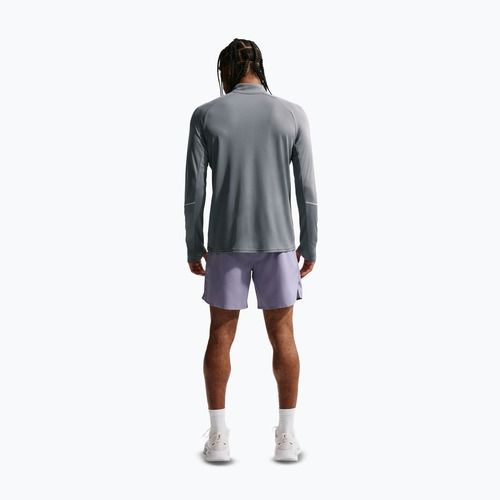 Férfi futó pulóver Nike Miler Dri-Fit UV 1/2 Zip smoke grey