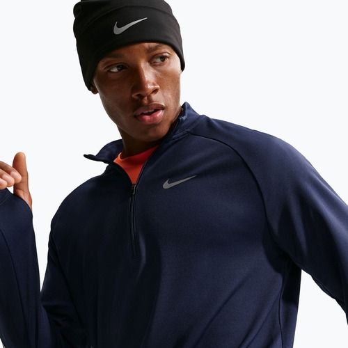 Férfi futó pulóver Nike Miler Dri-Fit UV 1/2 Zip midnight navy