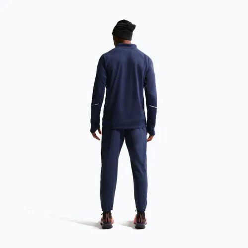 Férfi futó pulóver Nike Miler Dri-Fit UV 1/2 Zip midnight navy