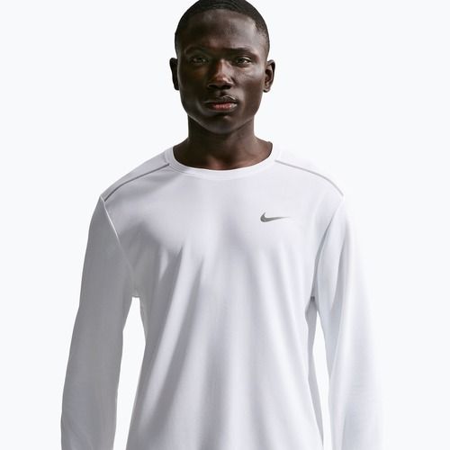 Férfi futó hosszú ujjú póló Nike Miler Dri-Fit UV white