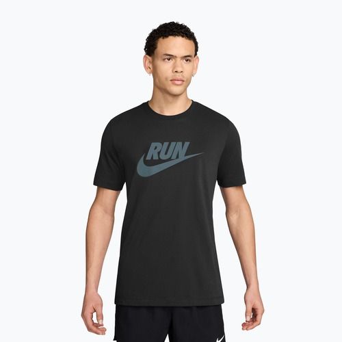 Férfi futópóló Nike Dri-Fit Running black/mineral slate