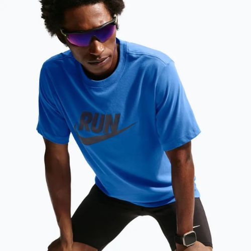 Férfi futópóló Nike Dri-Fit Running blue crystal/thunder blue