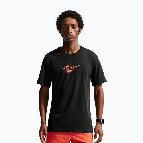 Férfi futópóló Nike AeroSwift Dri-Fit black/bright crimson