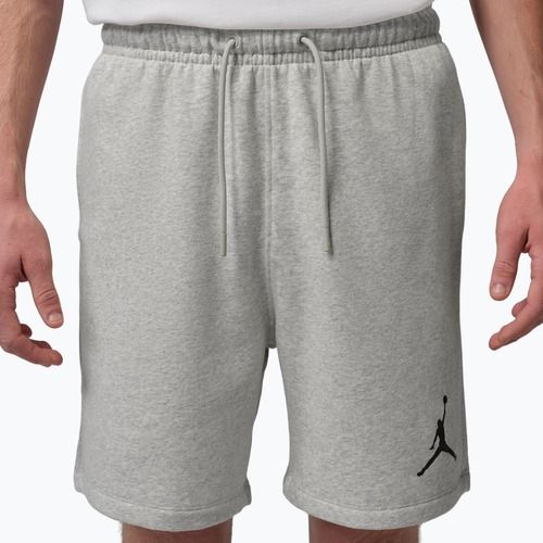 Férfi rövidnadrág Jordan Fleece grey heather/black
