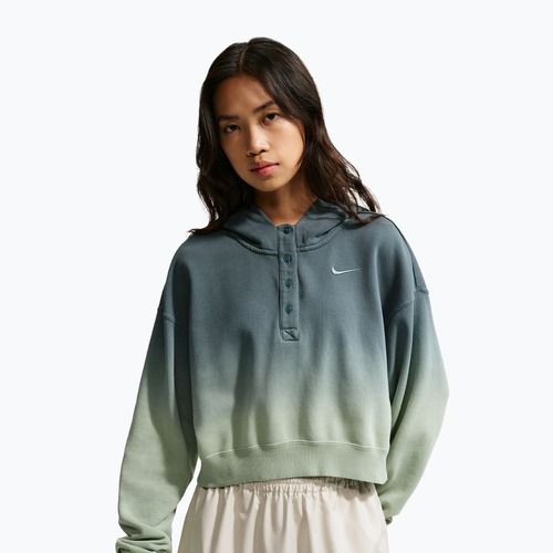 Női pulóver Nike Sportswear Phoenix Fleece Oversized Henley Hoodie steam/mineral slate
