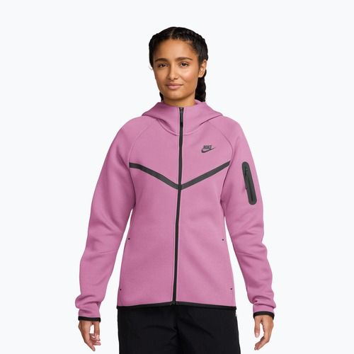Női pulóver Nike Sportswear Tech Fleece Windrunner light magenta/black