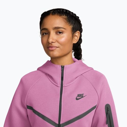 Női pulóver Nike Sportswear Tech Fleece Windrunner light magenta/black