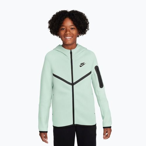 Gyerek pulóver Nike Sportswear Tech Fleece Full Zip barely green/black/black
