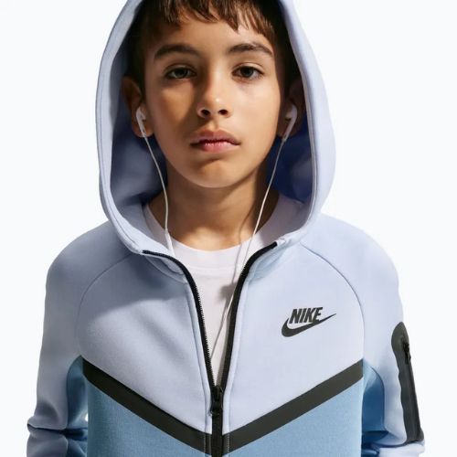 Gyerek pulóver Nike Sportswear Tech Fleece Full Zip hydrogen blue/work blue/black/black