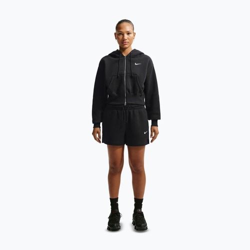 Női pulóver  Nike Sportswear Phoenix Fleece Loose Full-Zip black/sail
