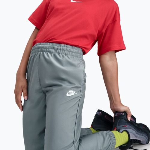 Gyerek melegítő Nike Sportswear Woven smoke grey/light smoke grey/white