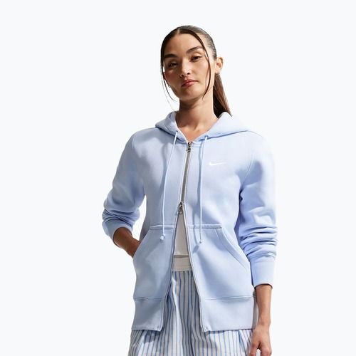 Női pulóver  Nike Sportswear Phoenix Fleece Full Zip hydrogen blue/sail
