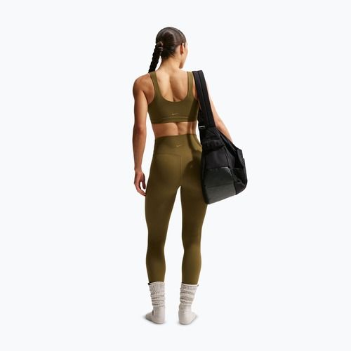Edzőmelltartó Nike Zenvy Light-Support Lightly Lined olive flak/white
