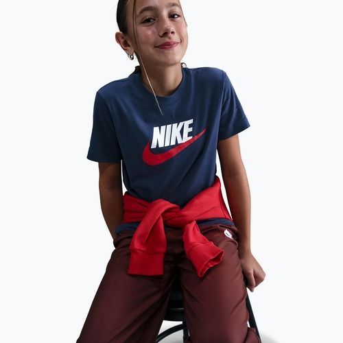 Gyerek póló Nike Sportswear midnight navy/white