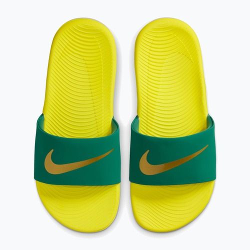 Gyerek papucs Nike Coffee malachite/sonic yellow/metallic gold