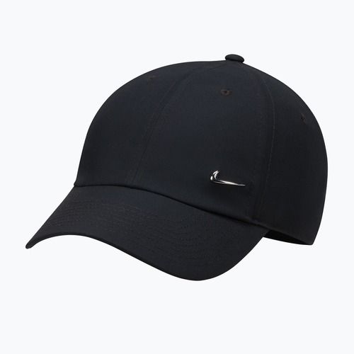 Baseballsapka Nike Dri-Fit Club Unstructured Metal Swoosh 2026 black/metallic silver