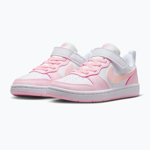 Gyerekcipők Nike Court Borough Low Recraft white/pink foam