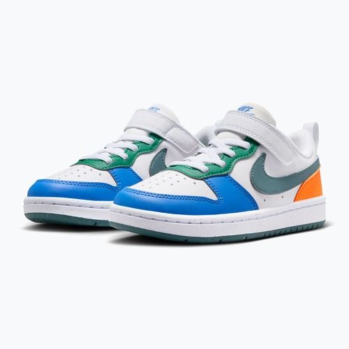 Gyerekcipők Nike Court Borough Low Recraft white/malachite/mineral slate