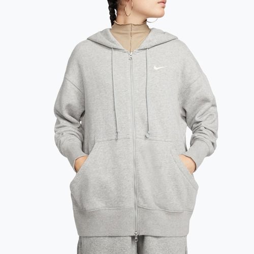 Női pulóver Nike Sportswear Phoenix Fleece dark grey heather/sail