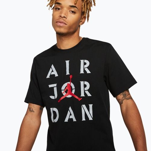 Férfi póló Jordan AJ5 Graphic black/white/gum red