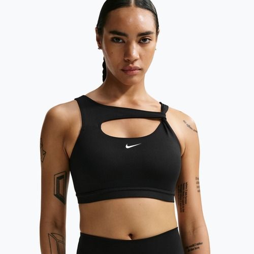 Edzőmelltartó Nike One Medium Support black/white