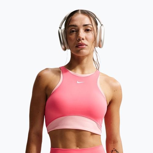 Edzőmelltartó Nike One Medium Support Sea coral/bleached coral/white