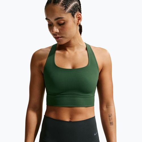 Edzőmelltartó Nike Zenvy Light Support Longline fir/white