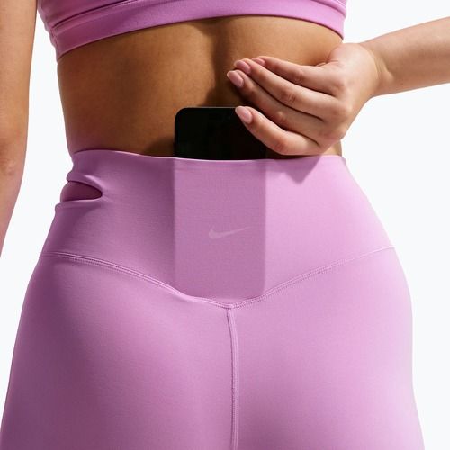 Női edzőnadrág Nike Zenvy High-Waisted Flared light magenta/white