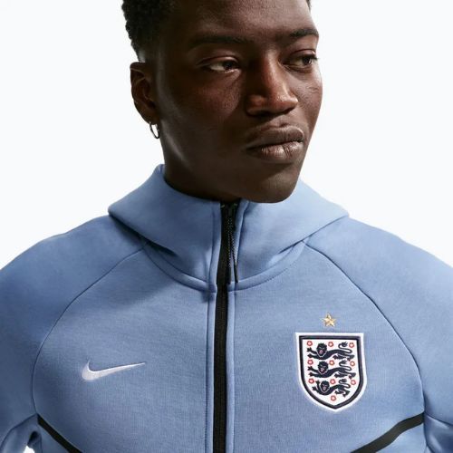 Férfi pulóver Nike England Tech Fleece Windrunner Full Zip work blue/white