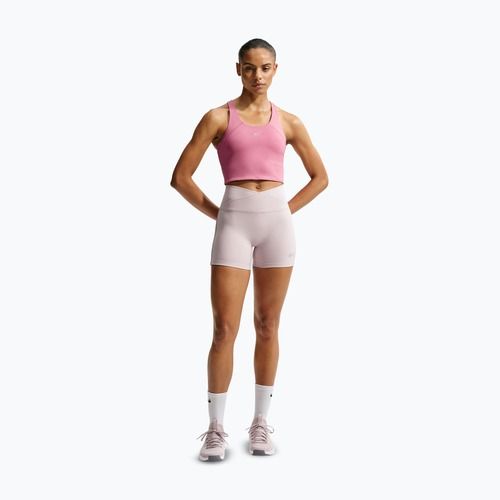 Női futó póló Nike Tempo Medium Support Cropped Sports Bra peony