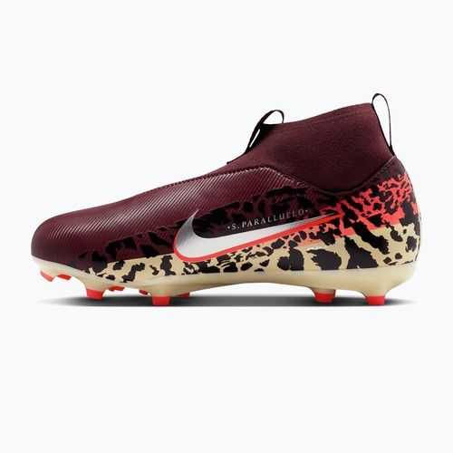 Gyerek focicipő Nike United Jr. Mercurial Superfly 10 Academy MG burgundy crush/metallic silver