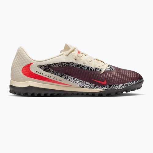 Férfi futballcipő Nike United Phantom 6 Low Academy TF burgundy crush/fossil/university red