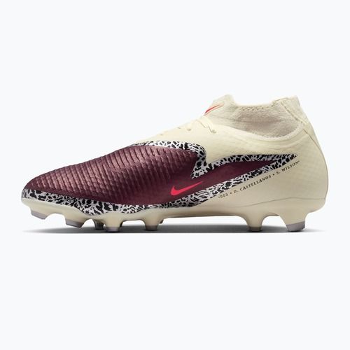 Férfi futballcipő Nike United Phantom 6 High Academy MG burgundy crush/fossil/university red
