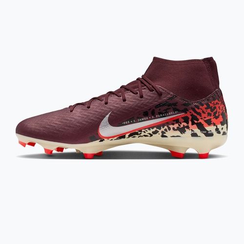 Férfi futballcipő Nike United Mercurial Superfly 10 Academy MG burgundy crush/metallic silver