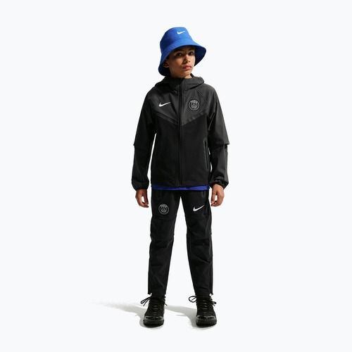 Gyerek futball dzseki Nike Paris Saint-Germain Tech Full Zip black/anthracite/white