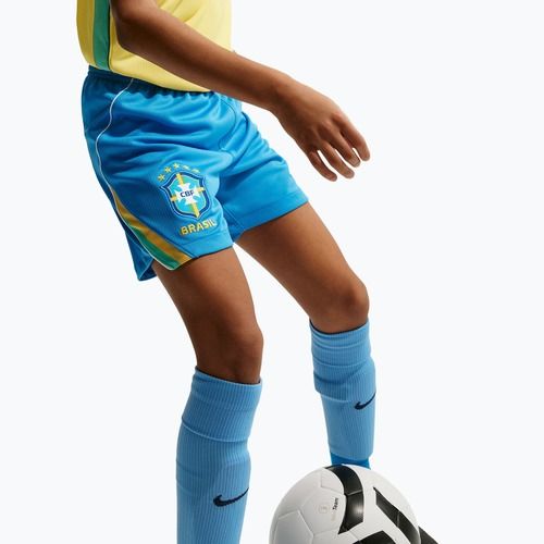Gyerek futball rövidnadrág Nike Brazil 2026 Stadium Home Soccer Replica light photo blue/light mint/white