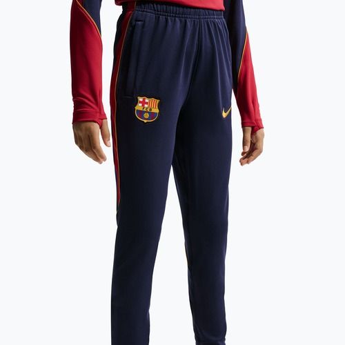 Gyerek futballnadrág Nike FC Barcelona Strike Dri-Fit blackened blue/noble red/yellow