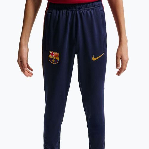 Gyerek futballnadrág Nike FC Barcelona Strike Dri-Fit blackened blue/noble red/yellow