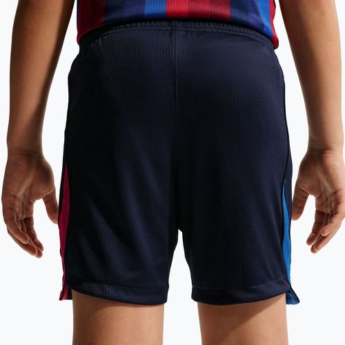 Gyerek futball rövidnadrág Nike FC Barcelona Dri-Fit Stadium Home blackened blue/mineral yellow