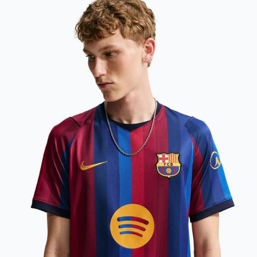 Férfi focimez Nike FC Barcelona Dri-Fit Stadium Home deep garnet/blue void/mineral yellow