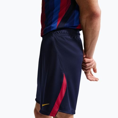 Férfi futball rövidnadrág Nike FC Barcelona Dri-Fit Stadium Home blackened blue/mineral yellow