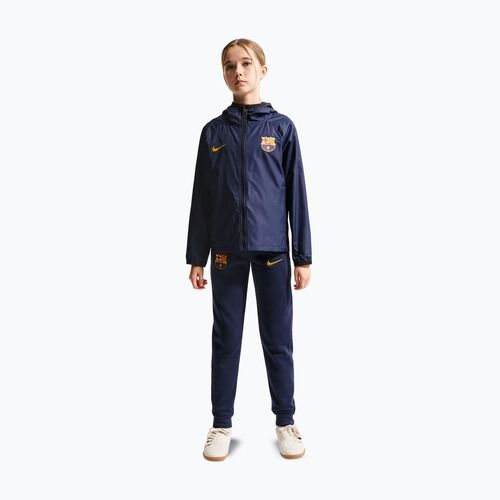 Gyerek futball dzseki Nike FC Barcelona Academy Pro blackened blue/black/mineral yellow