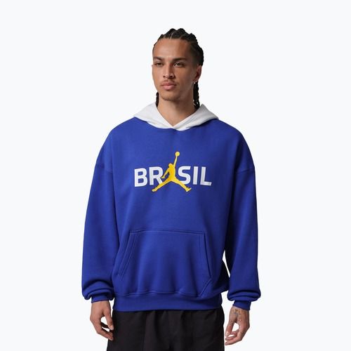 Férfi pulóver Jordan Brooklyn Fleece old royal/white