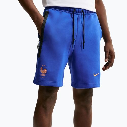 Férfi futball rövidnadrág Nike FFF Tech Fleece game royal/metallic copper