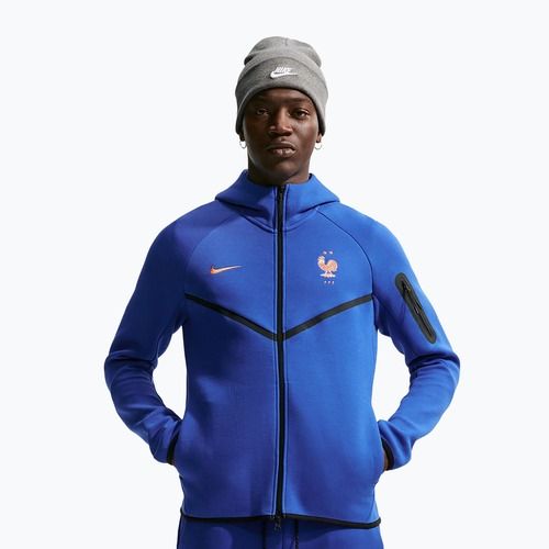 Férfi pulóver Nike FFF Tech Fleece Windrunner Full Zip game royal/metallic copper